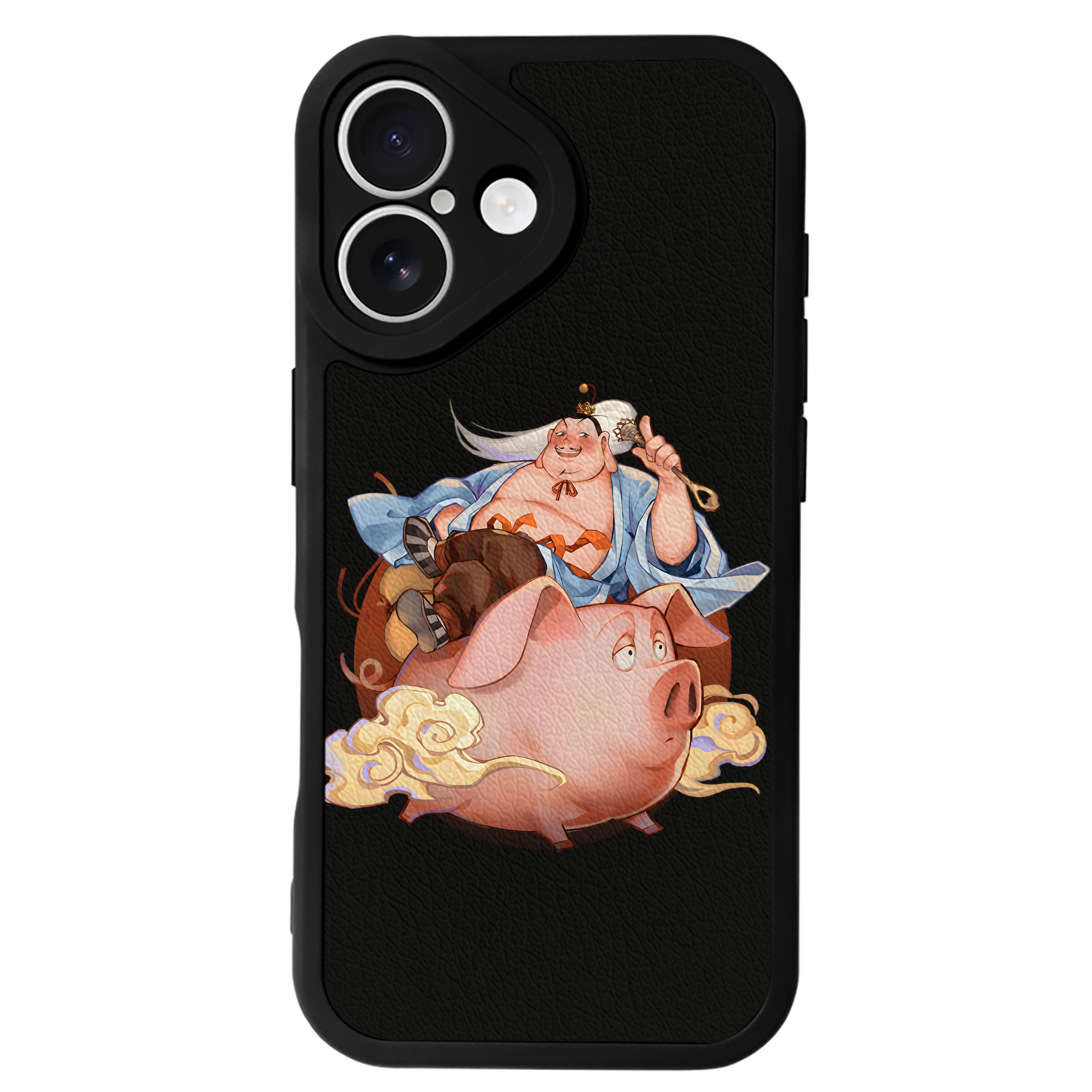 （画像用） Ne Zha 2 ナタ 魔童の大暴れ 【iPhone 16シリーズ対応】シリコンスマホケース（レザー調） 材質：シリコン